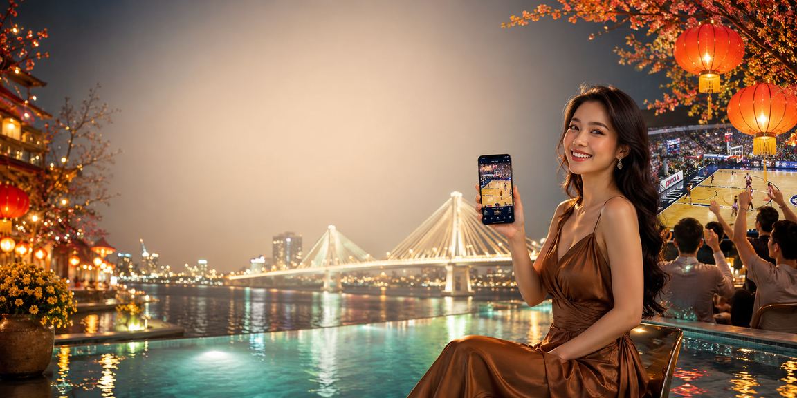 Người dùng Cần Thơ theo dõi cá cược bóng rổ tại quán cà phê buổi sáng