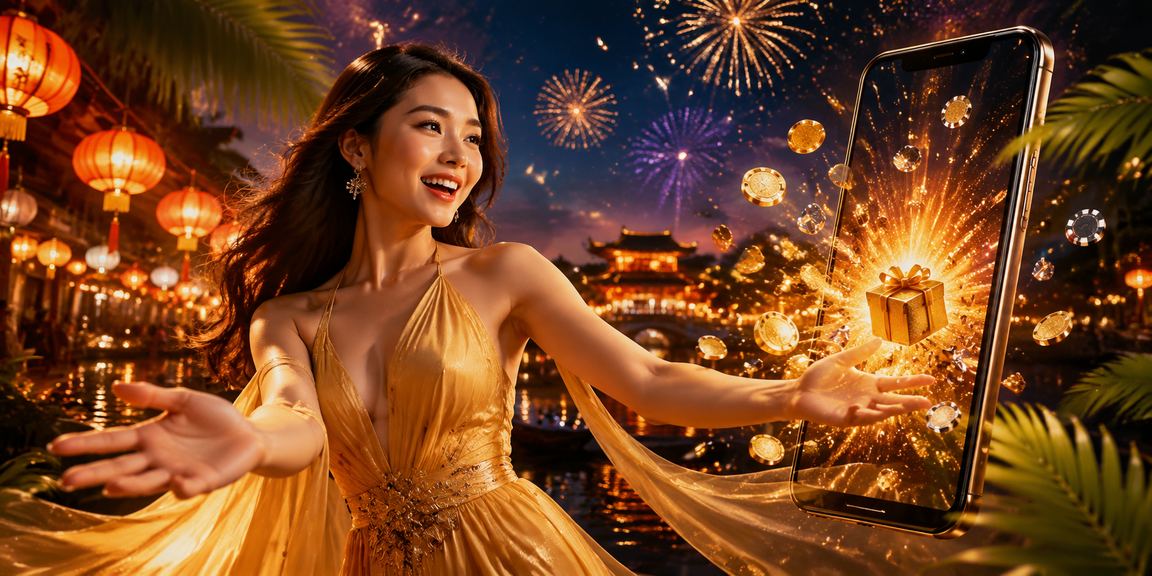 Người dùng Huế trải nghiệm casino trên điện thoại tại chợ đêm rực rỡ