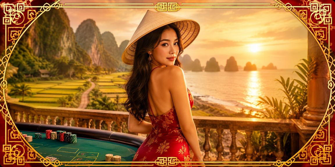 Người chơi baccarat thư giãn nhìn ra cảnh thiên nhiên hùng vĩ vùng Ninh Bình